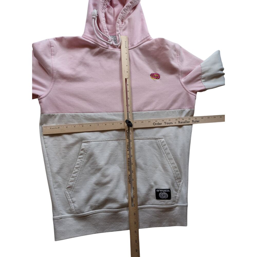 OFWGKTA Hoodie Mens Large Colorblock Streetwear Odd Future Donut Logo Sweatshirt - Picture 11 of 16